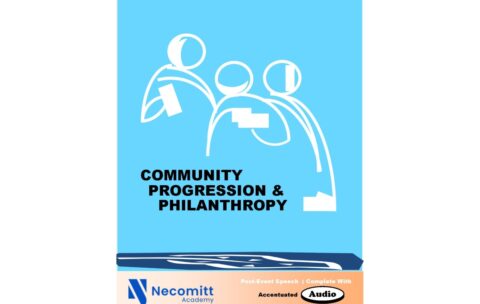 Community, Progression and Philantrophy, Cover with Text (1)